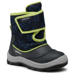 Bottes De Neige Geox B Flanfil B.Wpf A B044HA 050MN C0749 M Navy/Lime