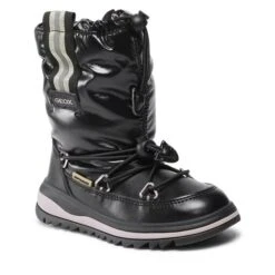 Bottes De Neige Geox J Adelhide G.Babx E J26EWE 0LVBC C0495 S Black/Gold