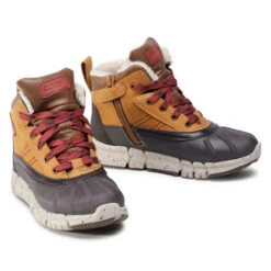 Bottes De Neige Geox J Flexyper B Abx D J049XD 0CL54 C6361 D Lt Brown/Dk Red -Primigi Magasin bottes de neige geox j flexyper b abx d j049xd 0cl54 c6361 d lt brown dk red 4