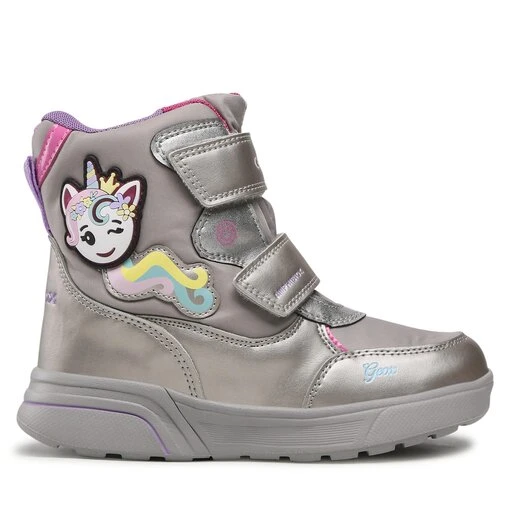 Bottes De Neige Geox J Sveggen G.B Abx A J268AA 0FUNF C1A8N D Dk Silver/Fuchsia 4 Bottes De Neige Geox J Sveggen G.B Abx A J268AA 0FUNF C1A8N D Dk Silver/Fuchsia – Image 2