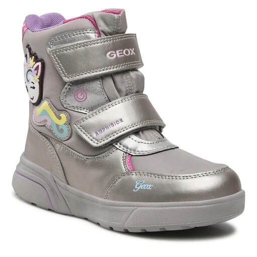 Bottes De Neige Geox J Sveggen G.B Abx A J268AA 0FUNF C1A8N D Dk Silver/Fuchsia 3 Bottes De Neige Geox J Sveggen G.B Abx A J268AA 0FUNF C1A8N D Dk Silver/Fuchsia