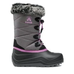 Bottes De Neige Kamik Snowgypsy 4 NF4998 Charcoal/Orchid -Primigi Magasin bottes de neige kamik snowgypsy 4 nf4998 charcoal orchid 1