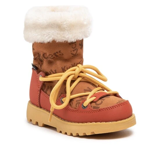 Bottes De Neige Kickers Kickneosnow Kid 911531-30 M Camel Rouille 114 3 Bottes De Neige Kickers Kickneosnow Kid 911531-30 M Camel Rouille 114