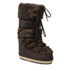 Bottes De Neige Moon Boot Icon Faux Fur 14089000 Brown D