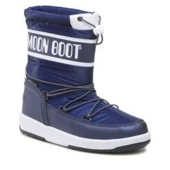 Bottes De Neige Moon Boot Jr Boy Sport 34052700 Blue Navy/White