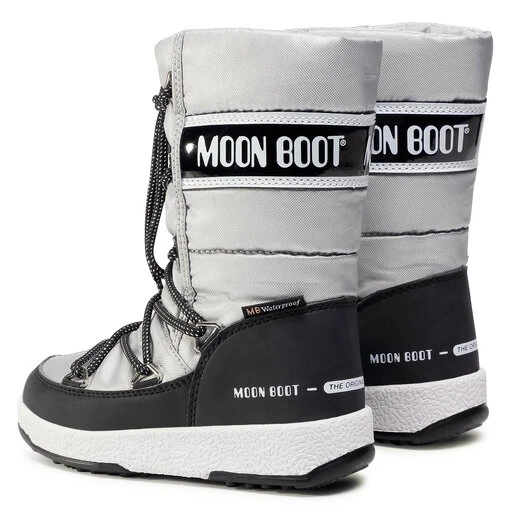 Bottes De Neige Moon Boot Jr G.Quilted Wp 34051400006 M Silver/Black 5 Bottes De Neige Moon Boot Jr G.Quilted Wp 34051400006 M Silver/Black – Image 3
