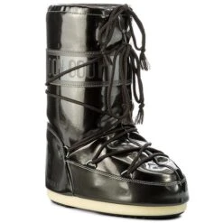 Bottes De Neige Moon Boot Vinile Met. 14021400001 Nero