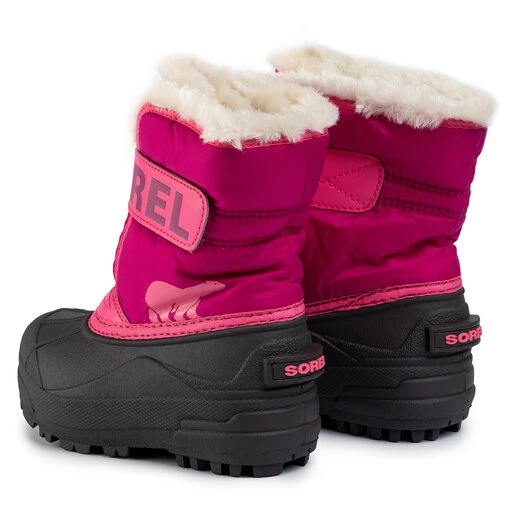 Bottes De Neige Sorel Childrens Snow Commander NC1960 Tropic Pink/Deep Blush 652 5 Bottes De Neige Sorel Childrens Snow Commander NC1960 Tropic Pink/Deep Blush 652 – Image 3