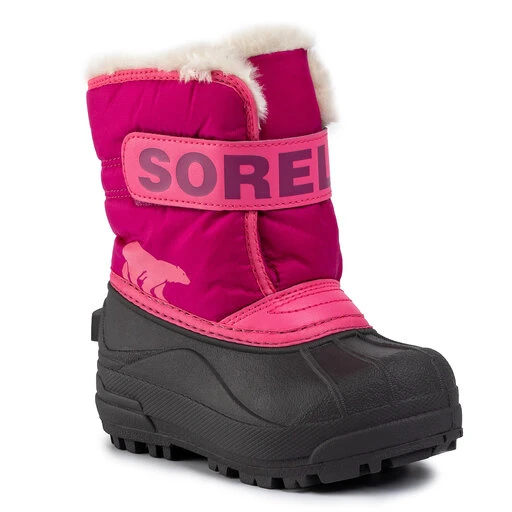 Bottes De Neige Sorel Childrens Snow Commander NC1960 Tropic Pink/Deep Blush 652 3 Bottes De Neige Sorel Childrens Snow Commander NC1960 Tropic Pink/Deep Blush 652