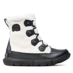 Bottes De Neige Sorel Explorer II Joan Cozy NL4601 Black/Sea Salt 010 -Primigi Magasin bottes de neige sorel explorer ii joan cozy nl4601 black sea salt 010 1