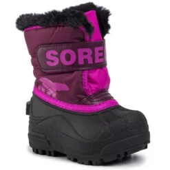 Bottes De Neige Sorel Toddler Snow Commander NV1960 Purple Dahlia/Groovy Pink 562