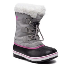 Bottes De Neige Sorel Yoot Pac Nylon Wp NY1962 Chrome Grey/Black 062