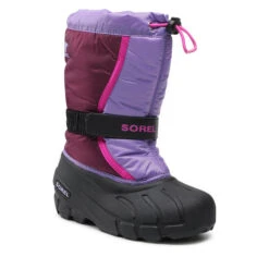 Bottes De Neige Sorel Youth Flurry NY1965 Purple Dahlia 562