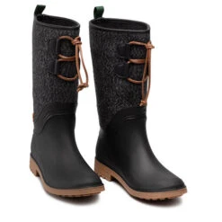 Bottes De Pluie Kamik Abigail NK2183 Black/White -Primigi Magasin bottes de pluie kamik abigail nk2183 black white 4