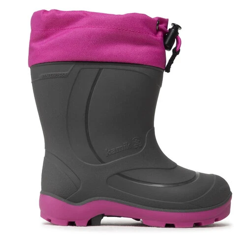Bottes De Pluie Kamik Snobuster 1 AK8155 Charcoal/Magneta 4 Bottes De Pluie Kamik Snobuster 1 AK8155 Charcoal/Magneta – Image 2