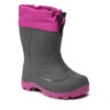 Bottes De Pluie Kamik Snobuster 1 AK8155 Charcoal/Magneta -Primigi Magasin bottes de pluie kamik snobuster 1 ak8155 charcoal magneta