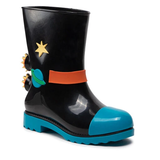 Bottes De Pluie Melissa Mini Melissa Rain Boot + Fabula 33677 Blue/Black AF026 3 Bottes De Pluie Melissa Mini Melissa Rain Boot + Fabula 33677 Blue/Black AF026