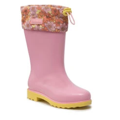Bottes De Pluie Melissa Mini Melissa Rain Boot III Inf 33616 Pink/Yellow AB198
