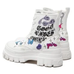 Bottes De Randonnée Buffalo Aspha Rld Laceup Mid 1622141 White/Graffiti -Primigi Magasin bottes de randonnee buffalo aspha rld laceup mid 1622141 white graffiti 2