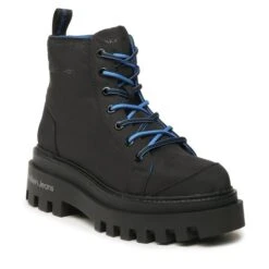 Bottes De Randonnée Calvin Klein Jeans Toothy Combat Boot Softny YW0YW00948 Black BDS