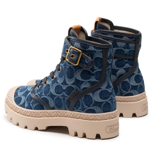 Bottes De Randonnée Coach Trooper Denim Boot CA510 Denim 5 Bottes De Randonnée Coach Trooper Denim Boot CA510 Denim – Image 3