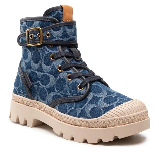 Bottes De Randonnée Coach Trooper Denim Boot CA510 Denim 3 Bottes De Randonnée Coach Trooper Denim Boot CA510 Denim