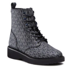 Bottes De Randonnée MICHAEL Michael Kors Haskell Bootie 40F2HSFE5B Blk/Silver